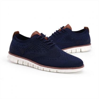 Mens Casual Shoes Knitted Mesh Sports Footwear..