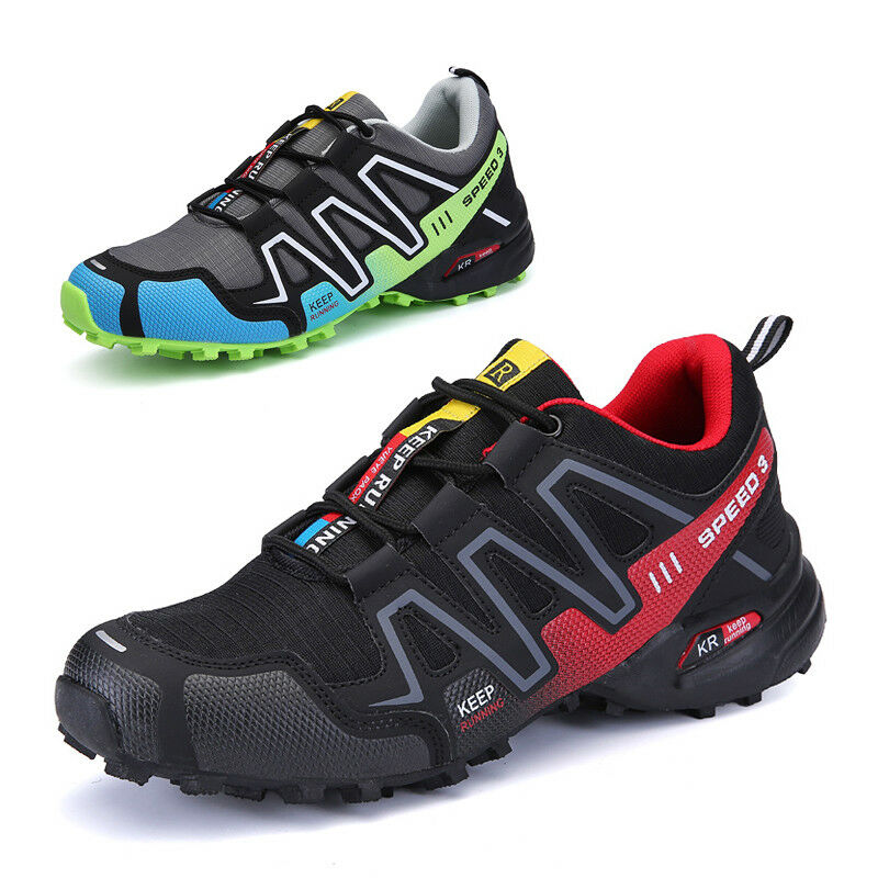 Fashion Men Hiking Shoes Breathable Running Sports Sneakers Athletic Big Size