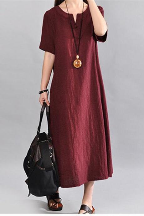 Fashion V Collar Chiffon Dress on Luulla