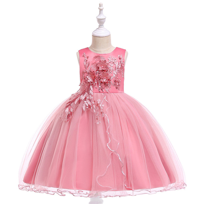 Princess Flower Girl Dress Sleeveless Wedding Formal Birthday Party ...